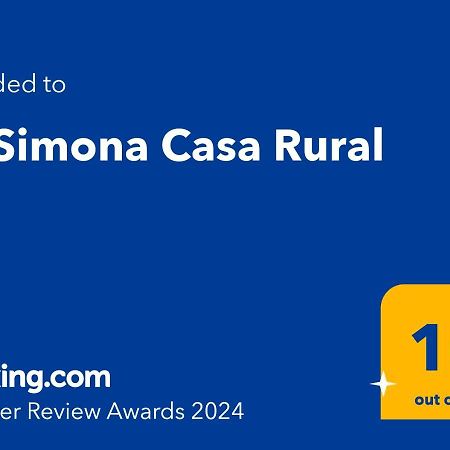 La Simona Casa Rural Perales del Puerto Bagian luar foto
